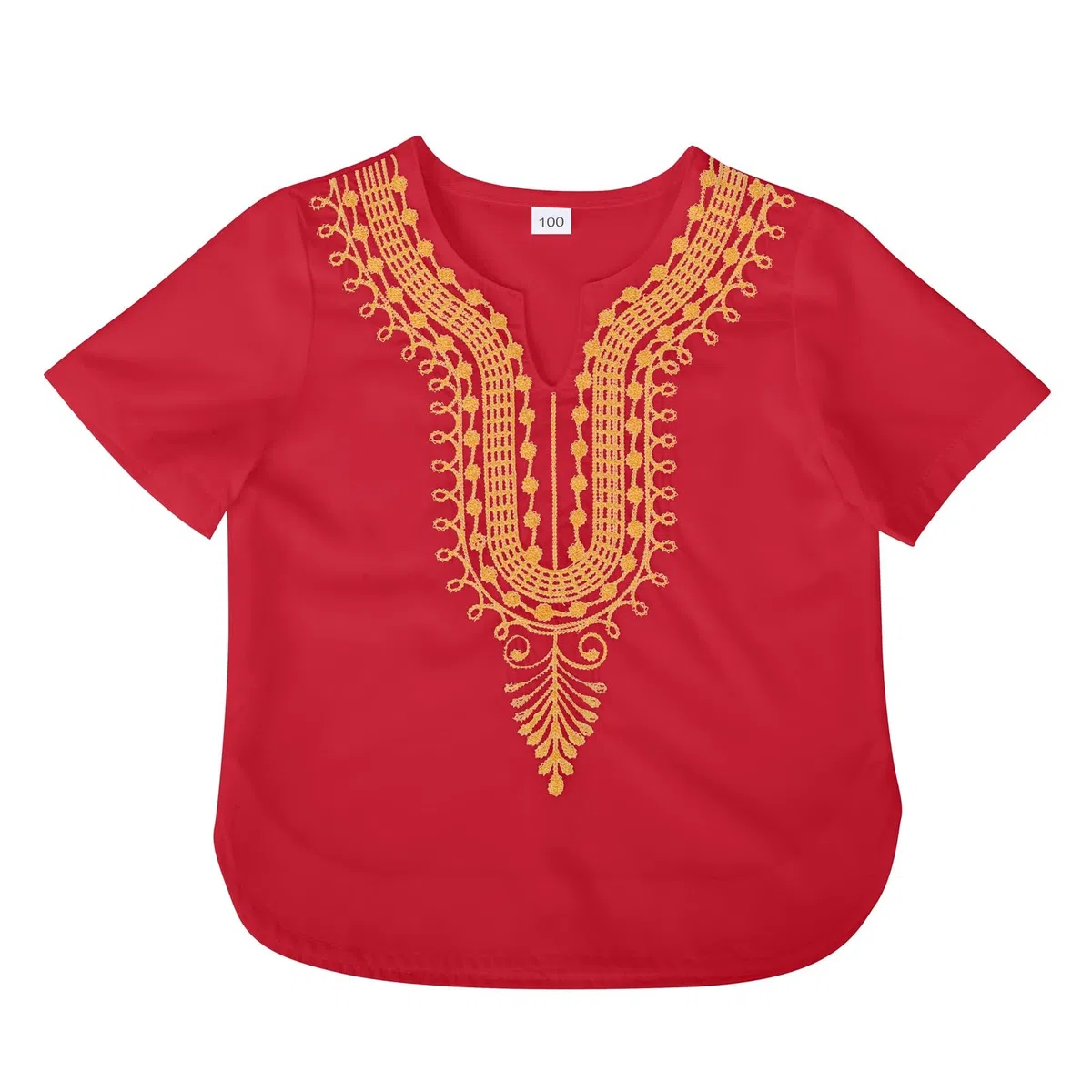 Camisa Holgada Informal Dashiki clásica Africana para niños y niñas#8