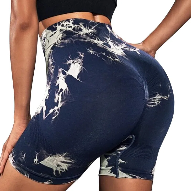 Litthing Pantalones Cortos Deportivos Mujer Push Up Sin Costuras Shorts Alta Cintura Elásticos Cortas Leggins Scrunch Butt para Running Yoga Fitness Jogging