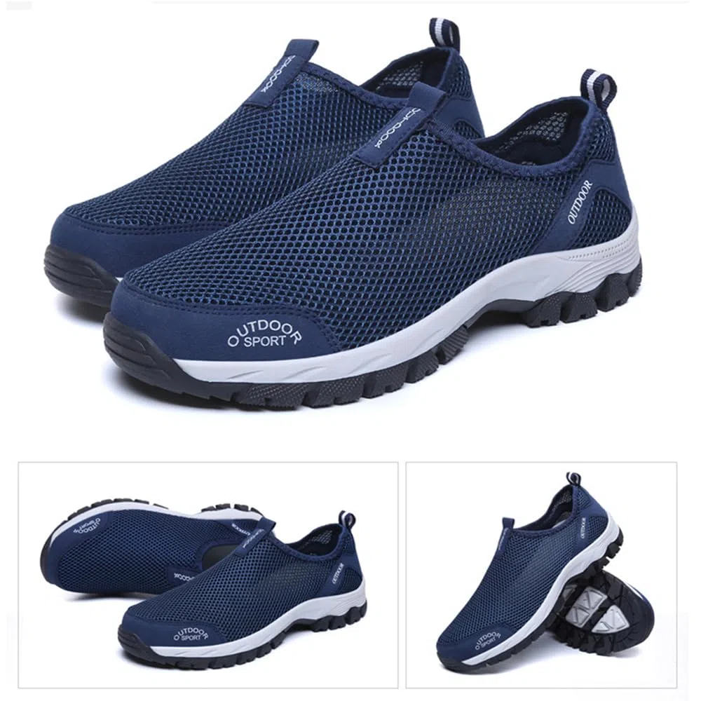 Hixingo Zapatillas Trekking Hombre, Botas Montaña Hombre Mid Waterproof, Simple Moda Zapatillas Senderismo, Pareja Botas de Montaña Adecuado Trekking y Senderismo