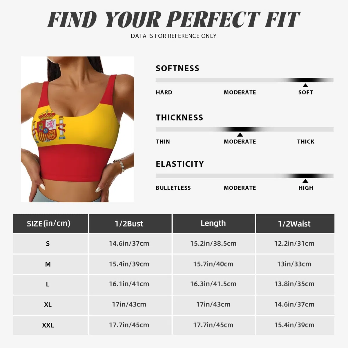 PHAYAH Chaleco Mujer Bandera España Sudadero Shapewear Tank Top Entrenamiento Pérdida de Peso Fitness Gimnasio Sauna