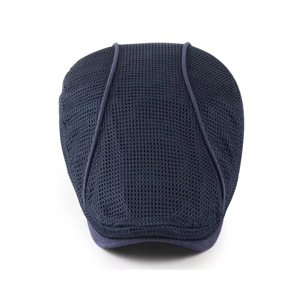 YAMEE Boinas Hombre Casual Transpirables de Malla,Gorra Planas Mujer Verano Anti-UV al Aire Libre,Irlandesa Beret Cap,Gorras Trucker,Sombrero de Sol Hombre Clásico Ajustable,para Training,Golf,Tenis
