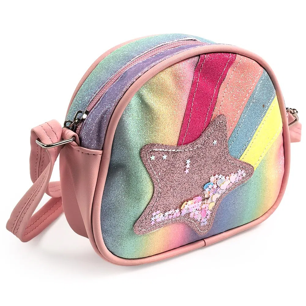 Bolso Bandolera para Niña,Rainbow Bolsa Pequeña Pequeño Bolso de Hombro para Niñas con Correa Ajustable,Mini Bolsas de la Princesa Bolsos de Mano Monedero Niña Regalo para Niñas 3-10 Años