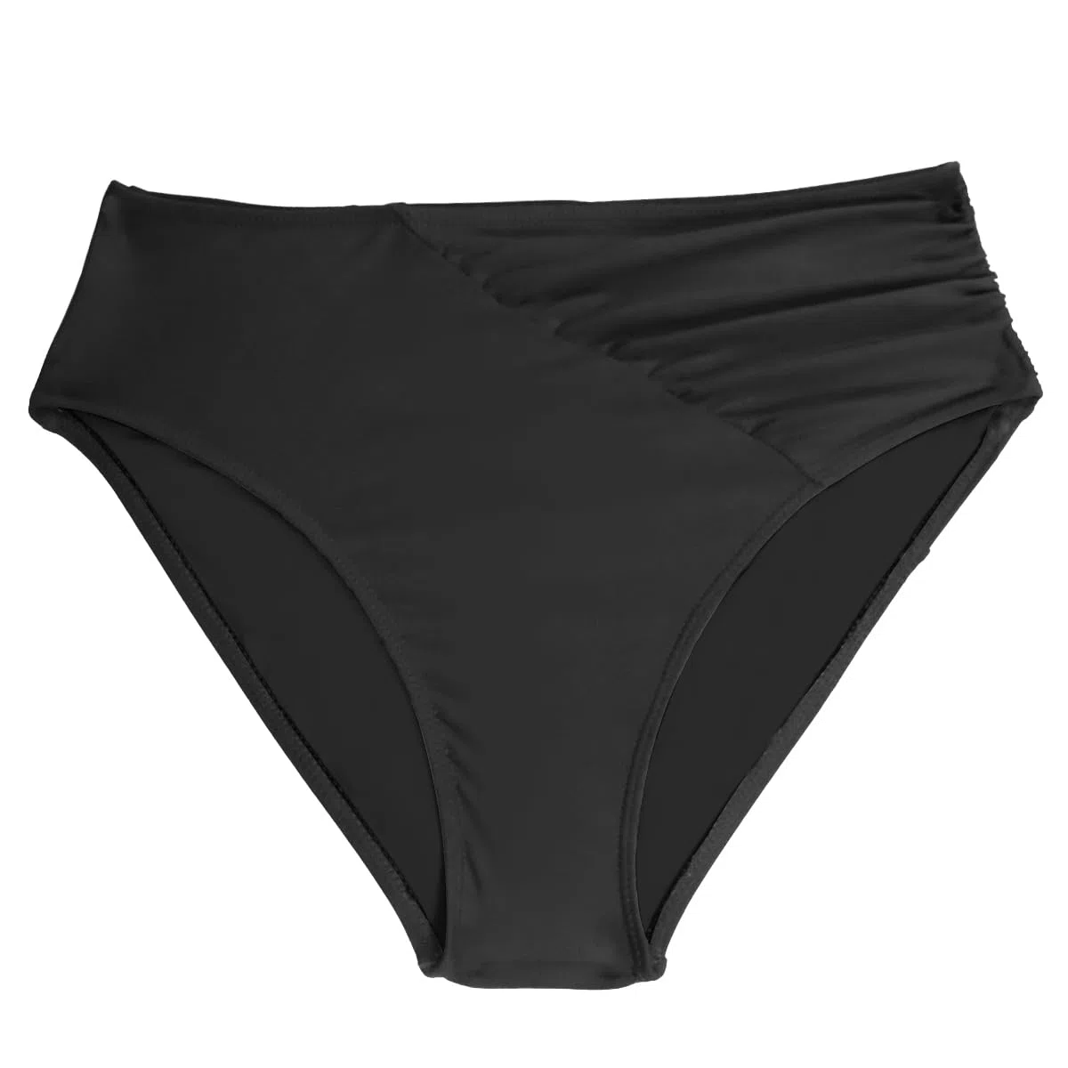Rayson Braguitas de Bikinis Mujer Cintura Alta Ruched Rayas Parte de Abajo Bikini Vientre Plano Trajes de Baño Mujer