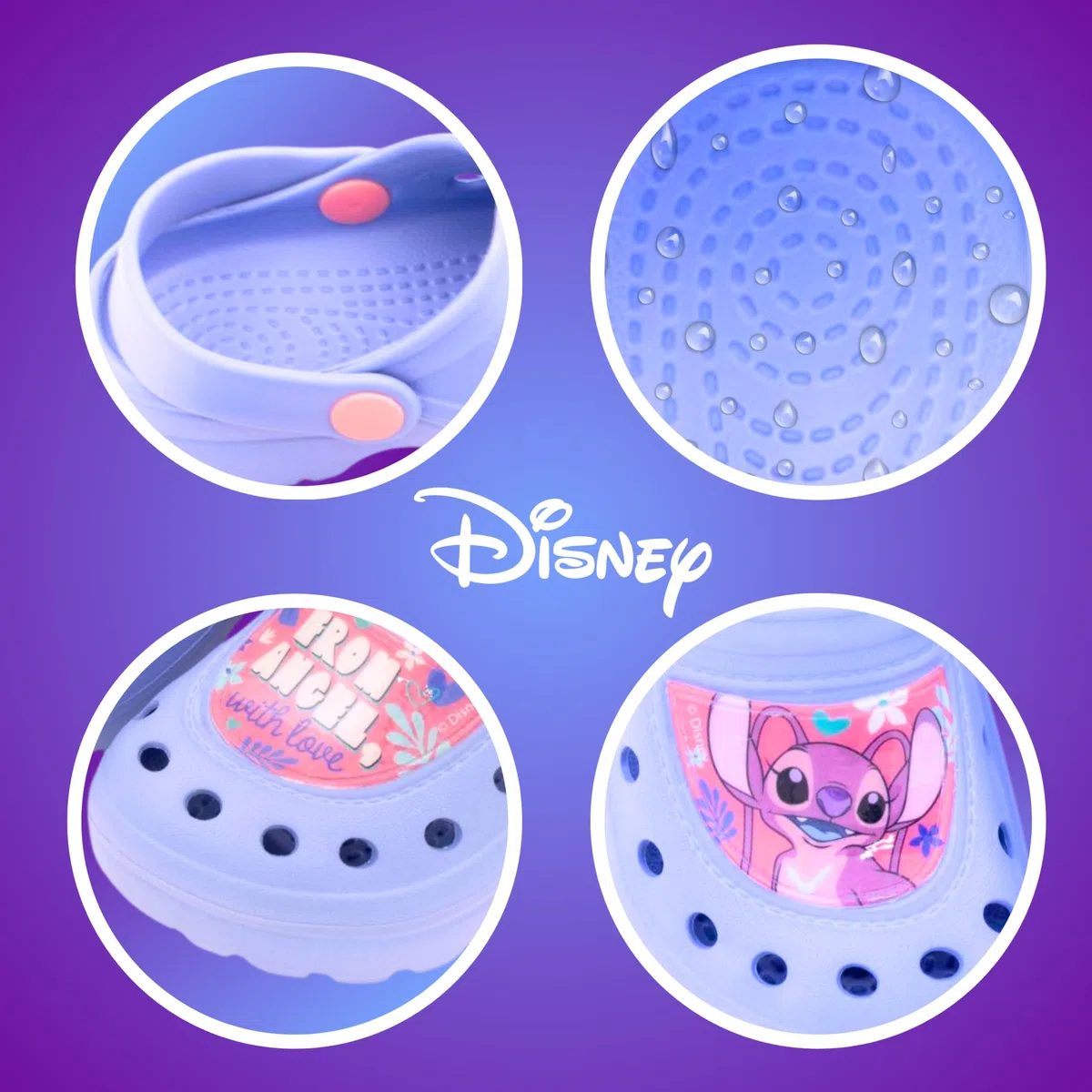 Disney Stitch y Angel Zuecos para Niñas, Sandalias Angel y Stitch Sandalias de Verano, Tallas EU 22 a 33