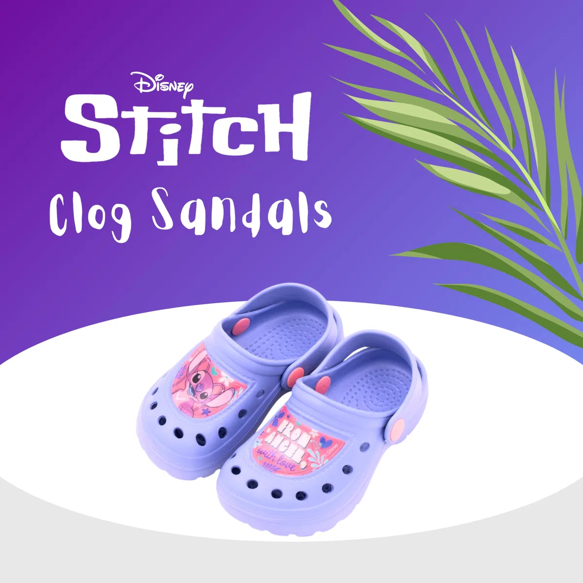Disney Stitch y Angel Zuecos para Niñas, Sandalias Angel y Stitch Sandalias de Verano, Tallas EU 22 a 33