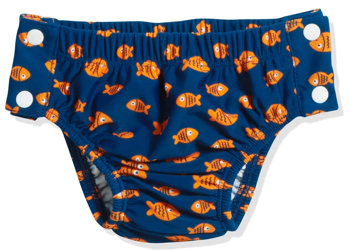 Playshoes Pantalones de Pañales con Protección UV Unisex niños, Cocodrilo para Botones, 62-68