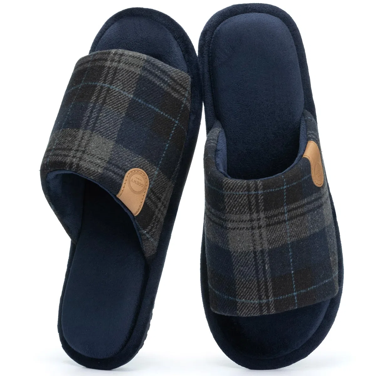 GOEWY zapatillas para hombre con espuma de memoria – dedos abiertos, respiratorio y antideslizante – Ideal para interiores y exteriores