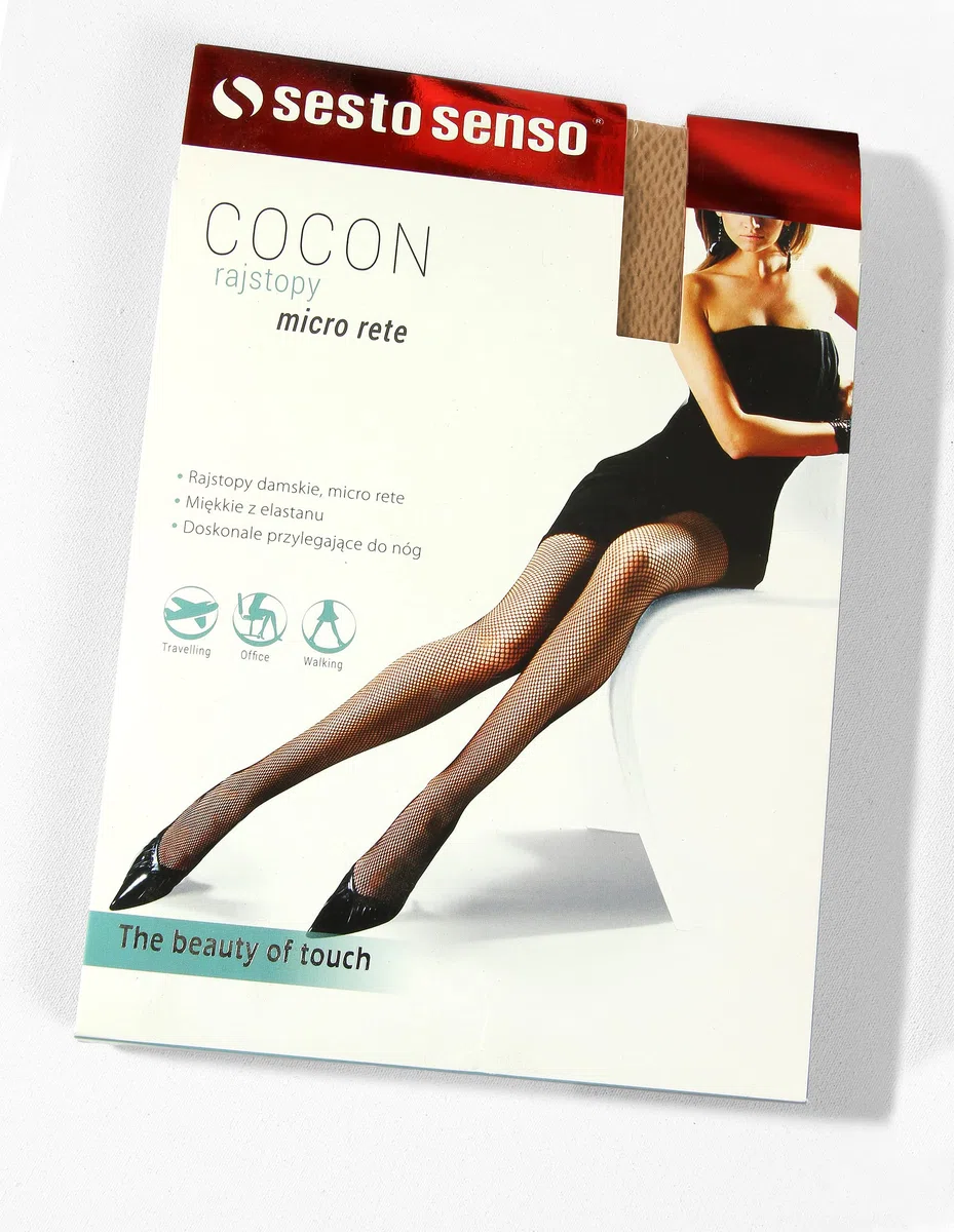 Sesto Senso 2 pares de Medias de Rejilla de Malla Pequeño Para Mujer Parte de Bragas de Rejilla de Cintura Alta