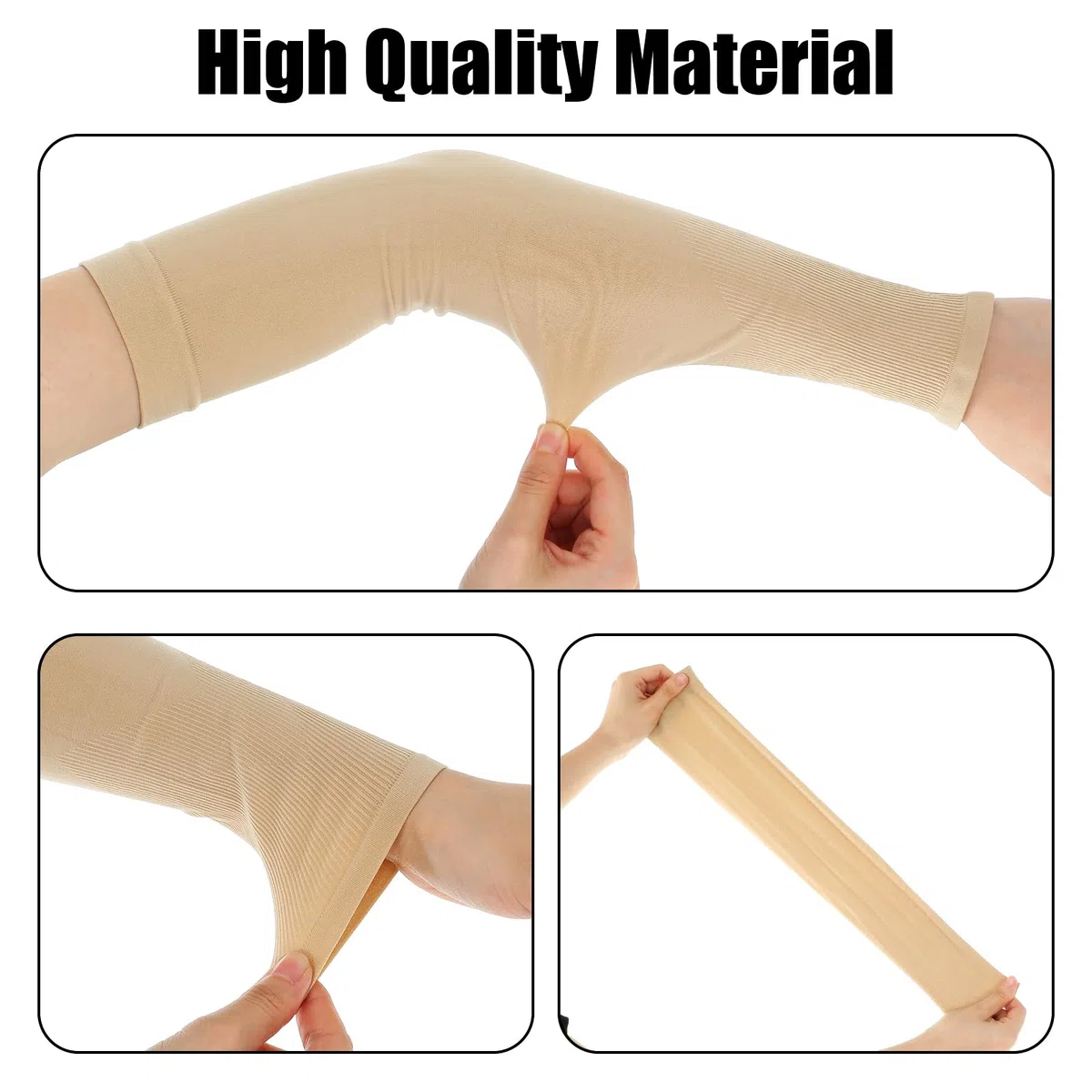 2 pares de mangas protectoras para el brazo para piel fina, ancianos, desgarros y moretones, mangas de protección para hombres y mujeres