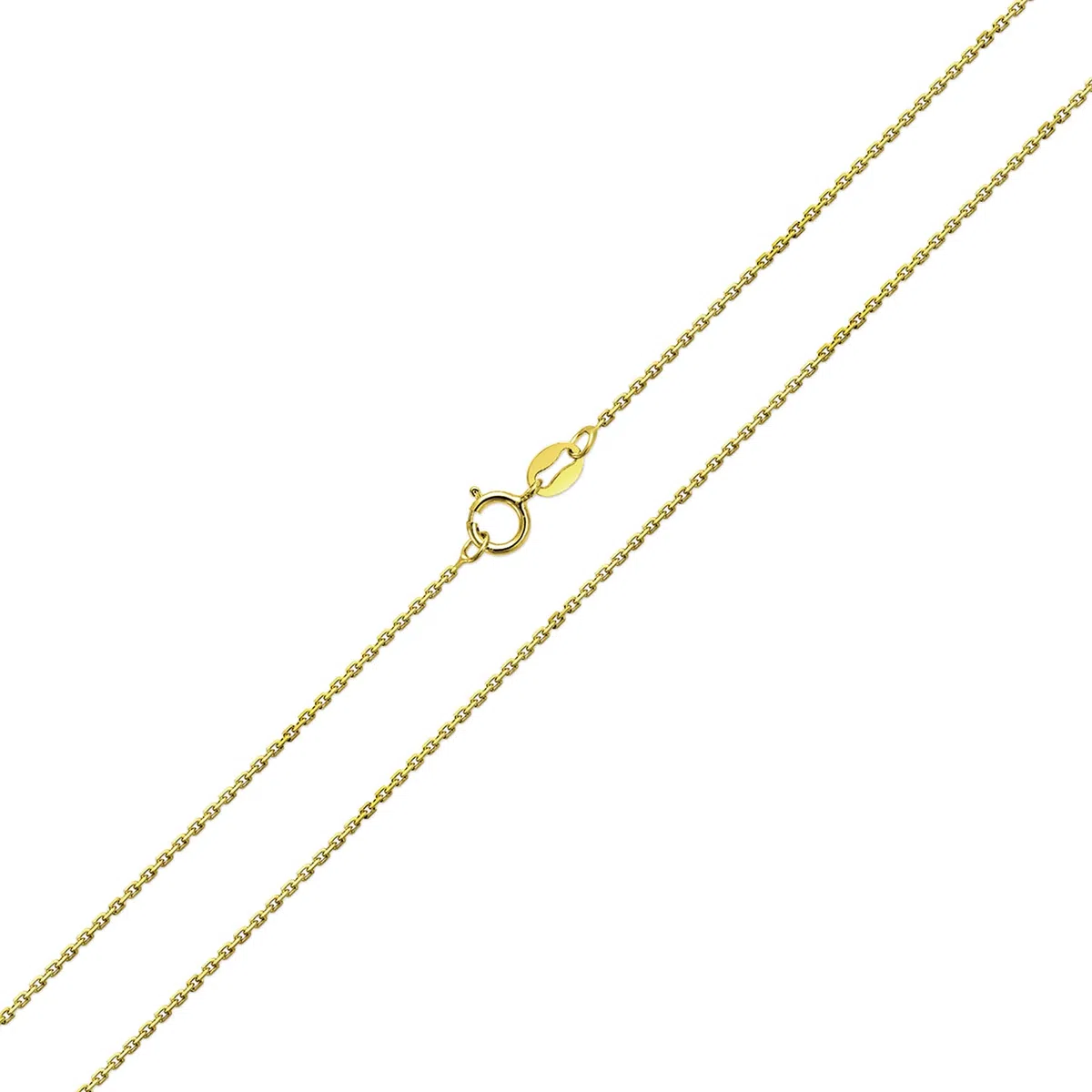 Bling Jewelry Fina 14K Chapado En Oro .925 De Plata Esterlina Brillante Corte De Diamantes Cable De Enlace De La Cadena 1Mm Skinny Collar Para Las Mujeres 16 18 Pulgadas