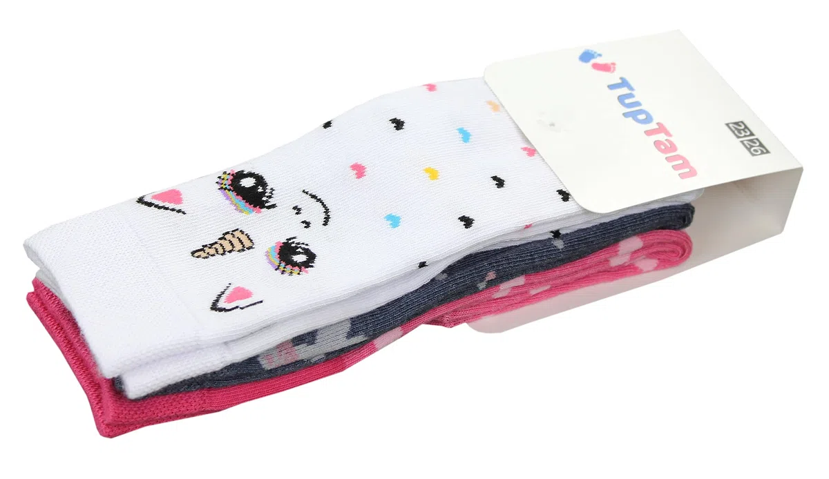 TupTam Calcetines Hasta la Rodilla para Niñas Pack de 3