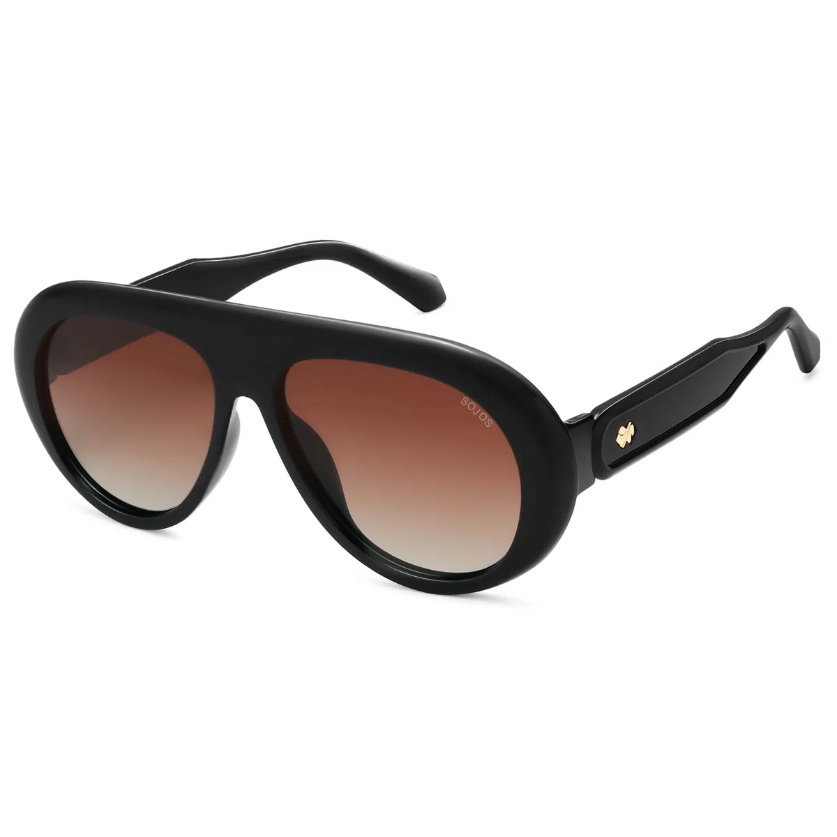 SOJOS Gafas de sol polarizadas de gran tamaño para mujer y hombre, estilo retro vintage de los años 70, protección UV, SJ2390