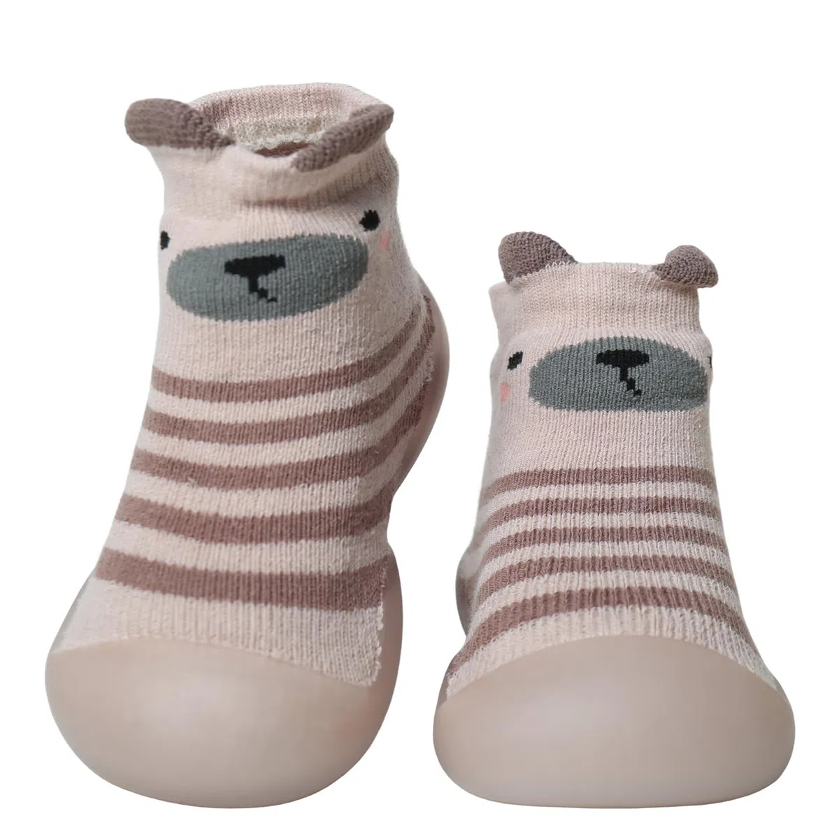Zapatos Bebe Primeros Pasos Zapatos Calcetines Bebe, Calcetines Antideslizantes Niño con Suela de Goma Suave Zapatillas Unisex Bebé con Estampado de Dibujos Animados