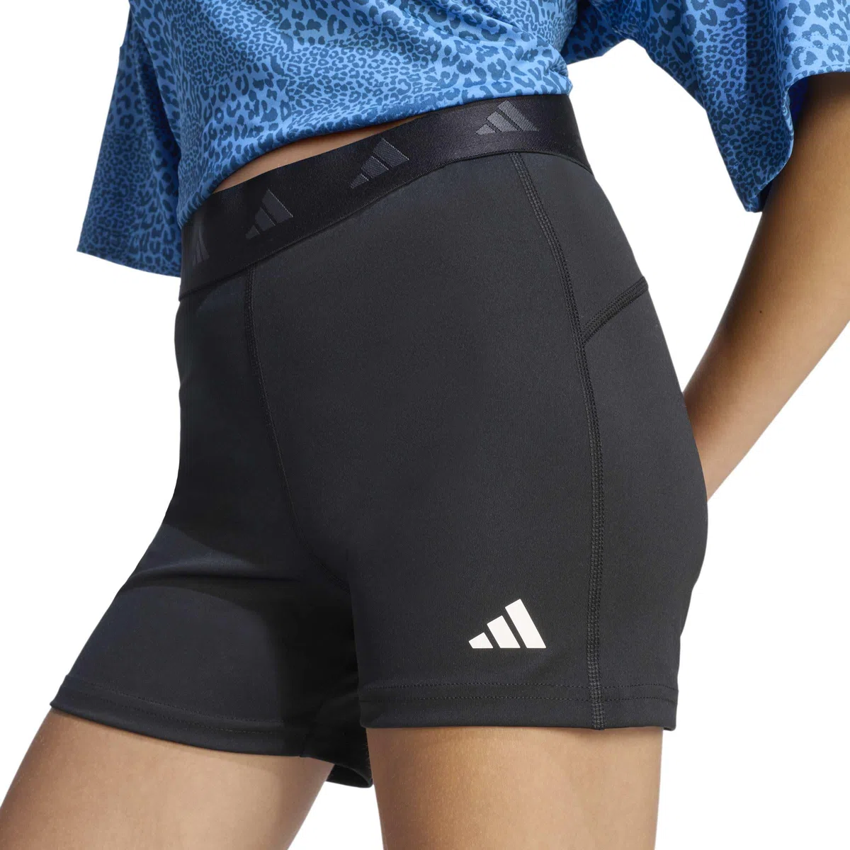 adidas Niños Teamwear Short Tight Laufbekleidung Mallas para Correr Black/Carbon/White - Negro