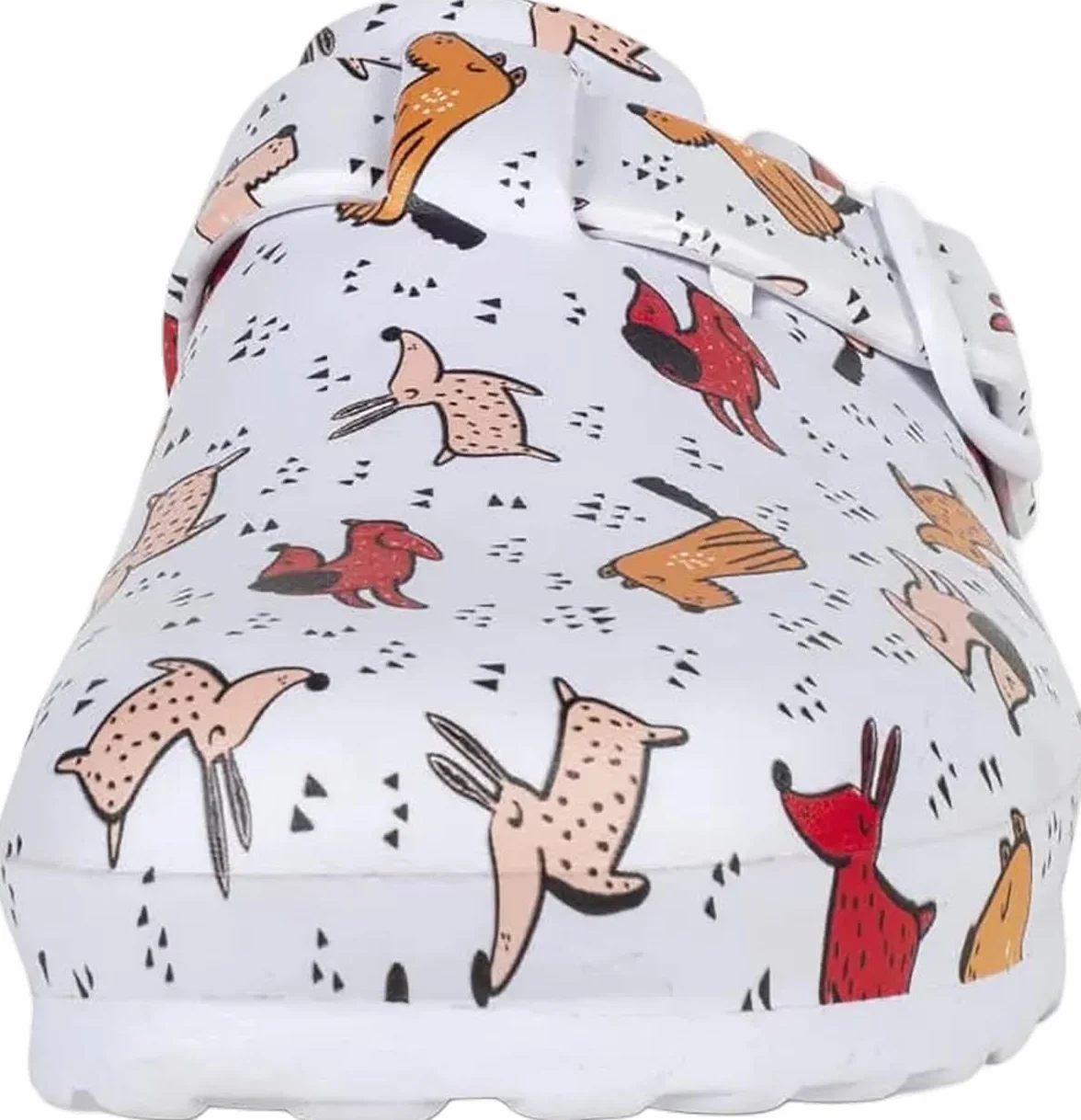 WORKTEAM Zuecos Sanitarios Estampados Ultraligeros De Eva con Hebilla Ajustable, Ergonómicos Y Anatómicos con Cámara Ortopédica para Un Confort Diario. Unisex