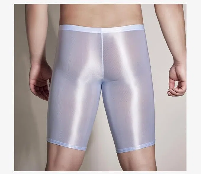 MEGAHERZ - Pantalones cortos para hombre, ropa interior sexy, transparentes, mallas para hombres, estrechas, entrenamiento, boxer, ropa interior