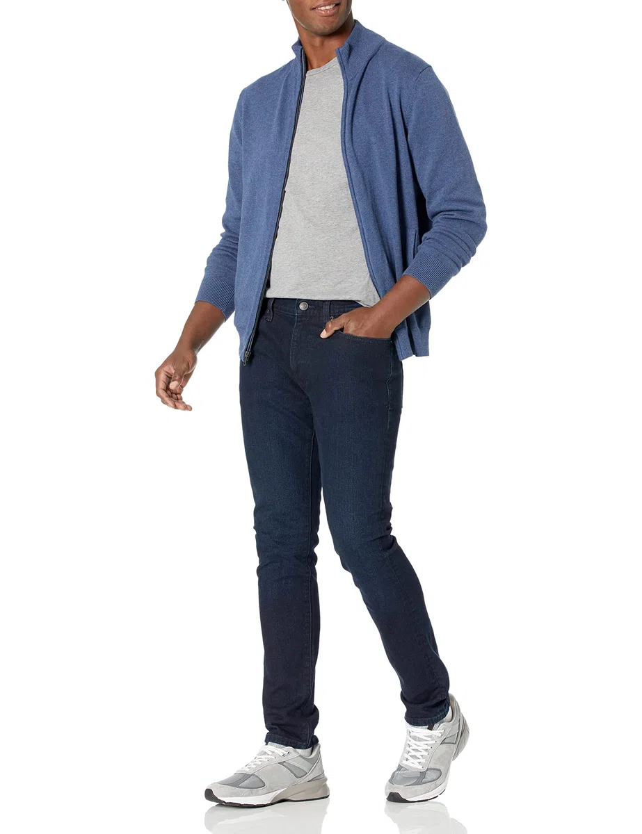 Amazon Essentials Pantalones Informales de Estilo Chino, Elásticos y de Corte Clásico Hombre