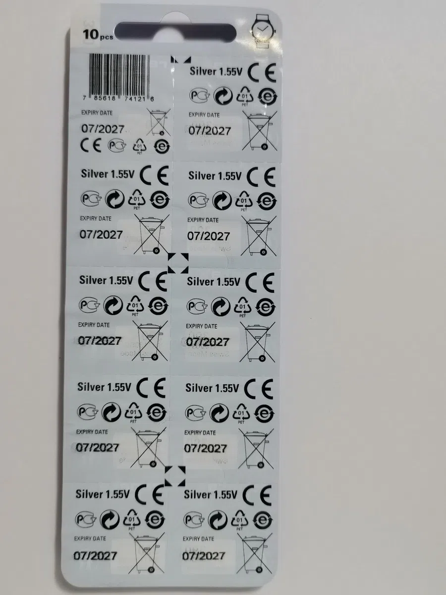 Renata libre de mercurio 390 SR1130SW pila de reloj fabricada en Suiza 1,55 V – 10 unidades