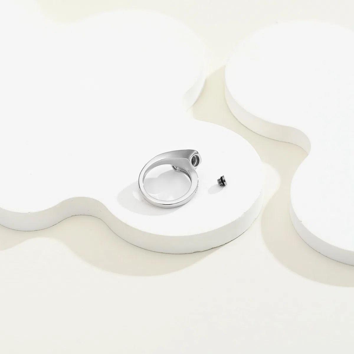 Anillo de urna para cenizas para mujeres y hombres, anillo de ceniza de circonita cúbica, joyería conmemorativa de cremación, recuerdo de duelo, regalo para la pérdida de un ser querido