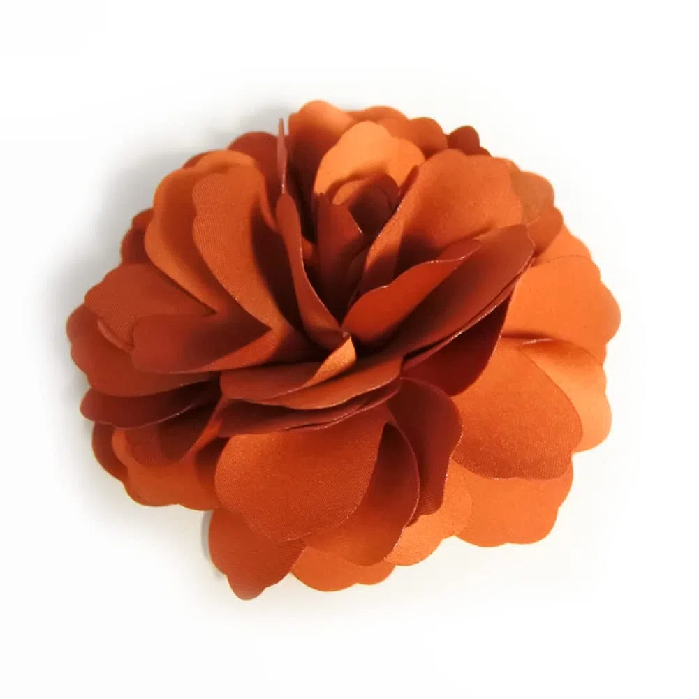 Camelias Flor Pinza para el Cabello Broche Pin A74 Naranja