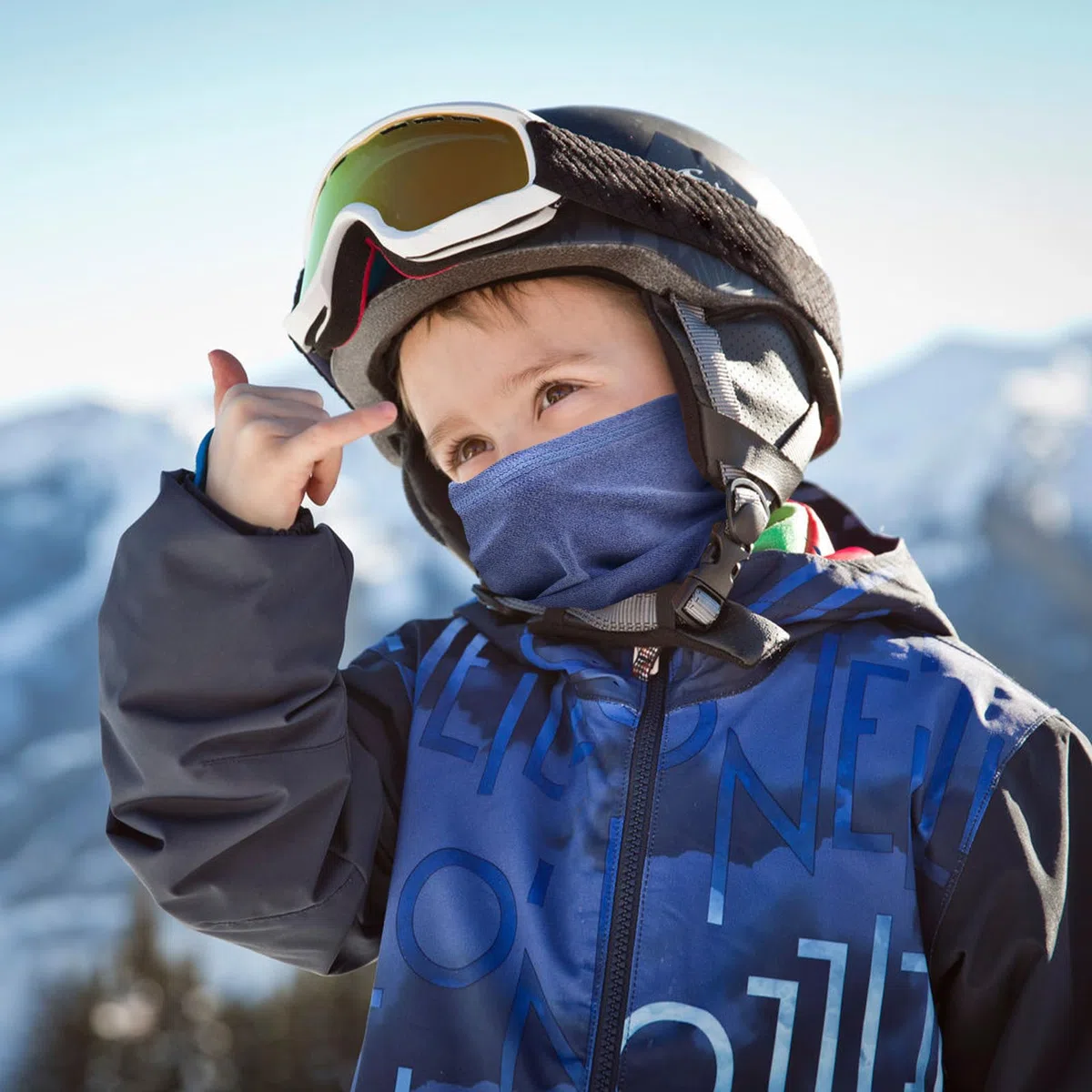 EUPSIIU 4 Piezas Niños Niñas Bufanda Pañuelo Cuello Braga de Cuello, Cubrecuello Deporte Calentador de Cuello Mascarilla Cubrecara Invierno para Running Montar a Caballo