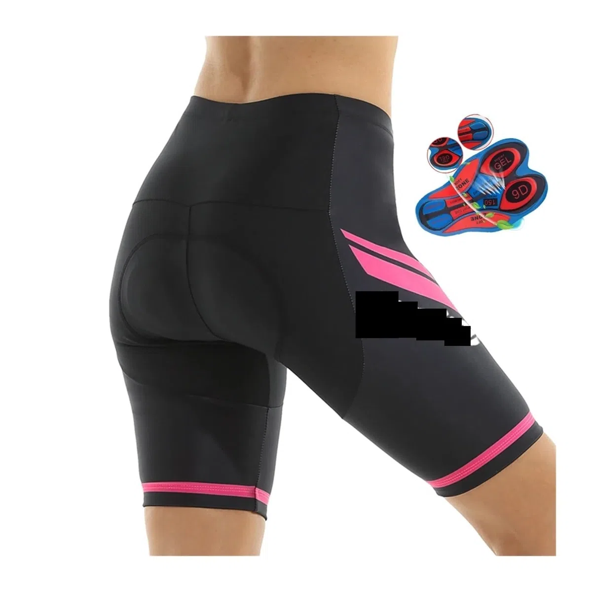 Culotte Ciclismo Mujer Pantalones Cortos de Ciclismo Verano for Mujer, con Almohadilla 9D, a Prueba Golpes, Transpirables, Ajustados for Carreras Carretera