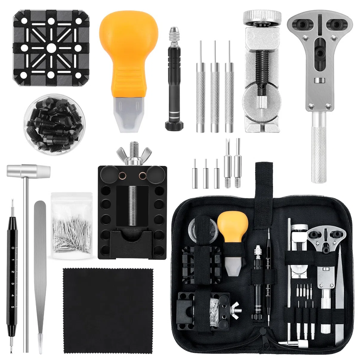 AiQInu Juego de Herramientas de relojería Watch Repair kit01