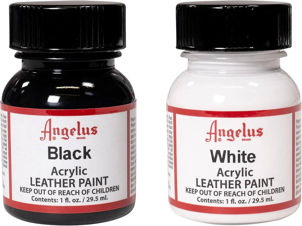 Angelus - Set de 2 botellas de 29,5 ml de color NEGRO y BLANCO