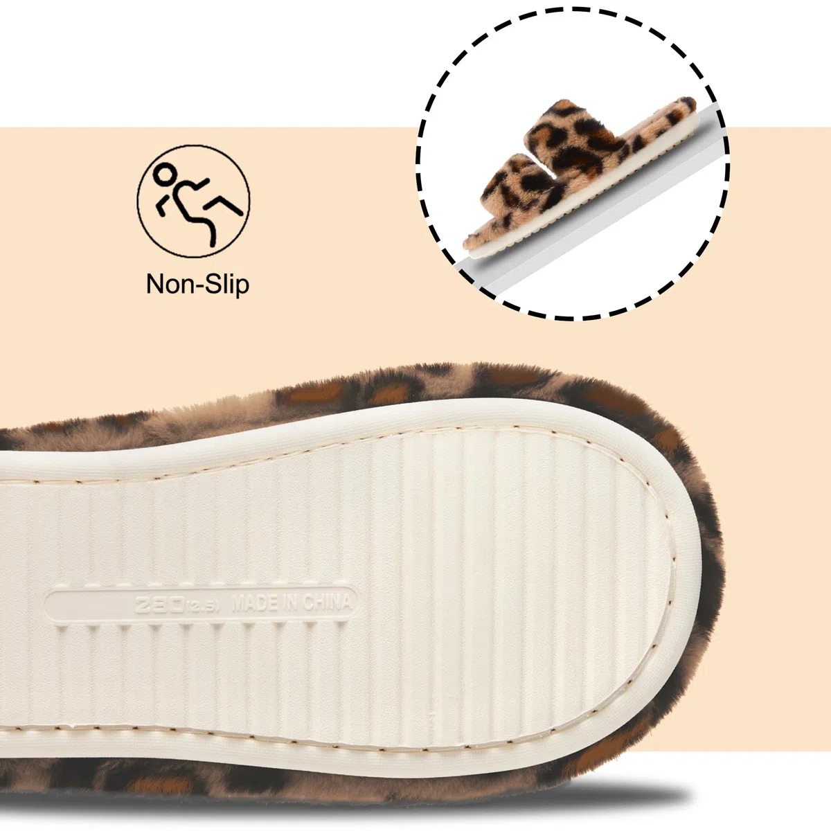 Donpapa Zapatillas de Estar por Casa Mujer Pantuflas Cómodas Cálido con Espuma de Memoria Confort Antideslizantes Interior Exterior