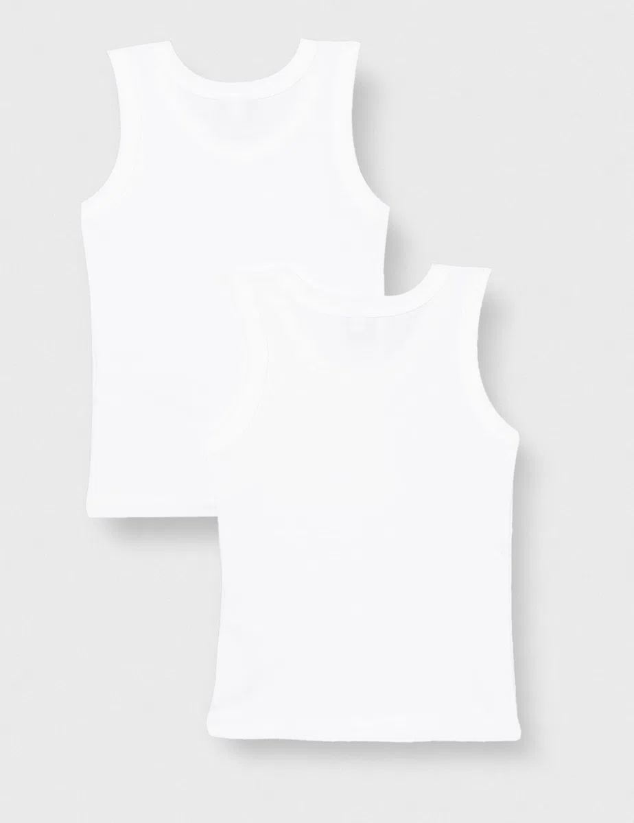 Petit Bateau A01du Camiseta Sin Mangas Niños (Pack de 2)