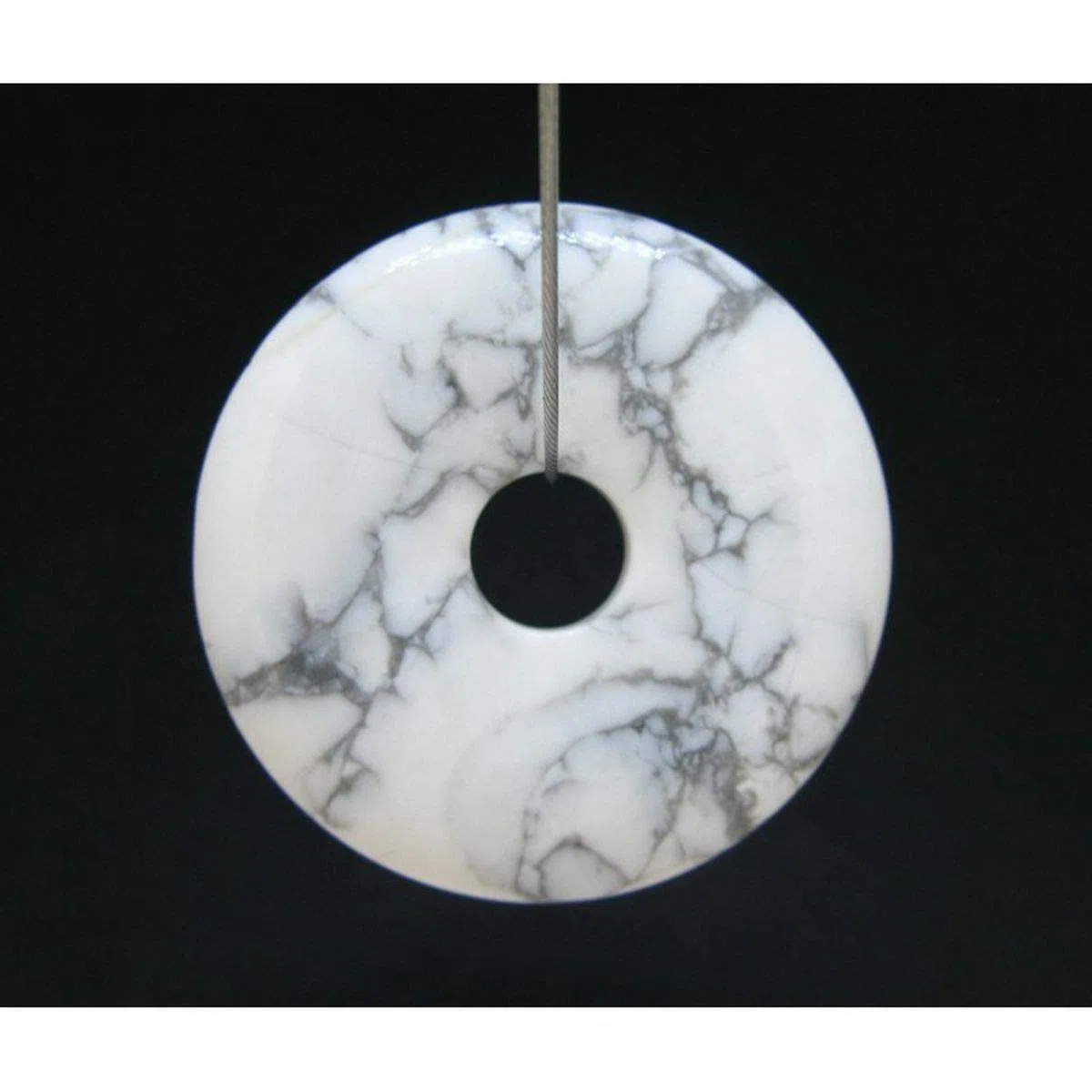 Colgante Donut Grande de Howlita - 3437VC
