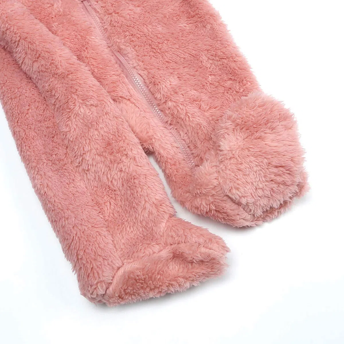 Mono de Lana para bebé recién, Mono Bebe Invierno, Mameluco Bebe con Capucha, Ropa de Abrigo para Niñas Niños con Cremallera, Buzo Bebé Invierno Polar 0-12 Meses