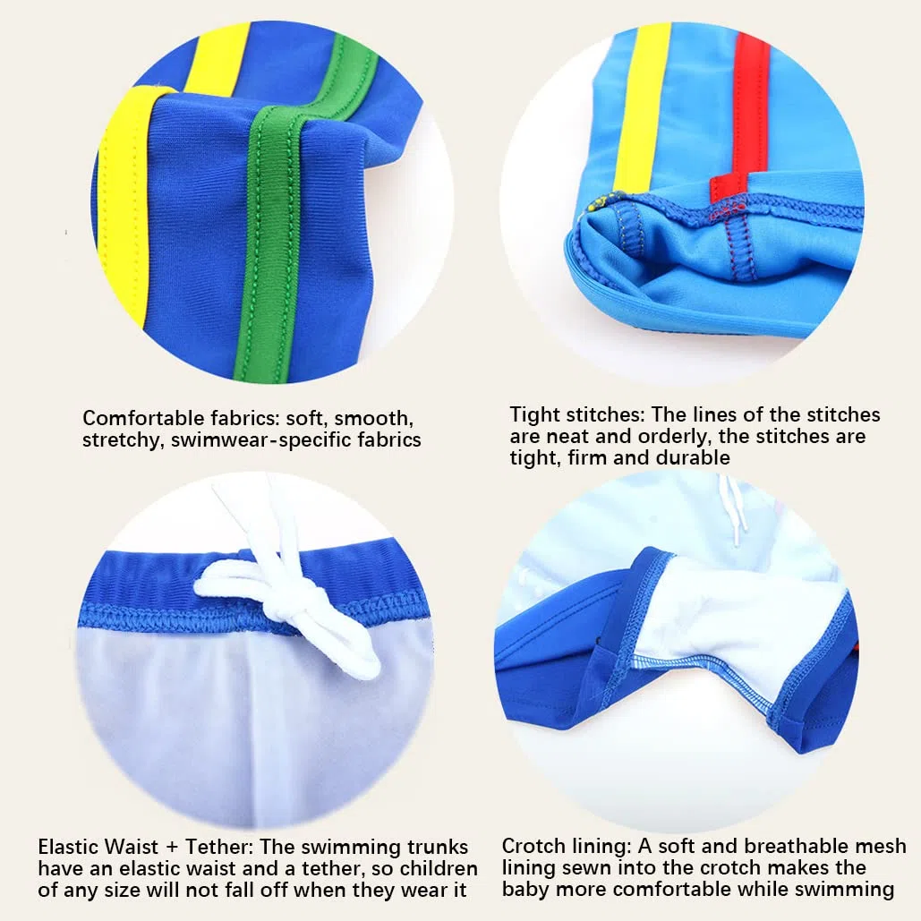 Paquete de 2 Bañadores Cortos niños de 1 a 10 años, Trajes de baño para niños pequeños Lindos Pantalones Cortos de Dinosaurio