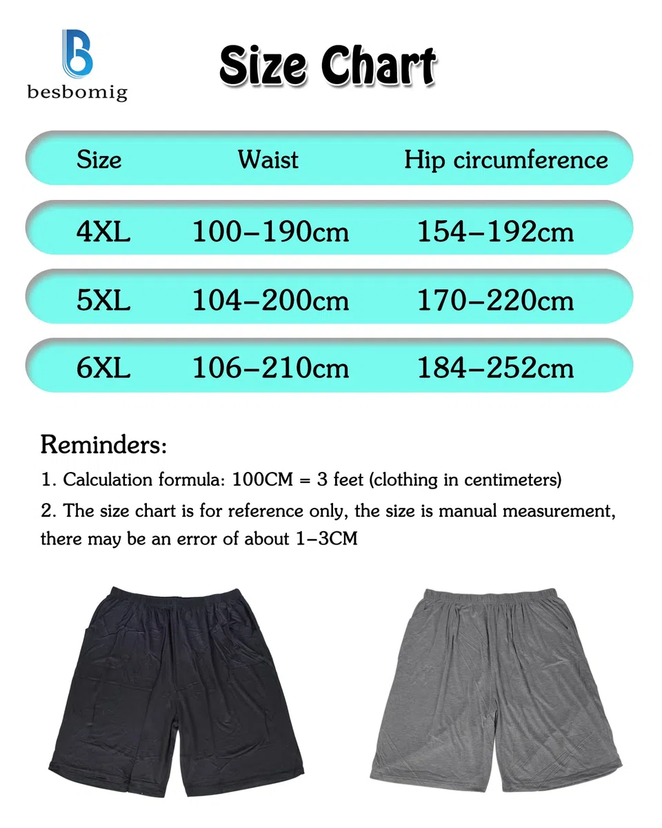 Pantalones de Pijama para Hombre Oversize Pantalones Cortos de Deporte Elástico Pijamas Inferiores Pantalones de Estar por Casa