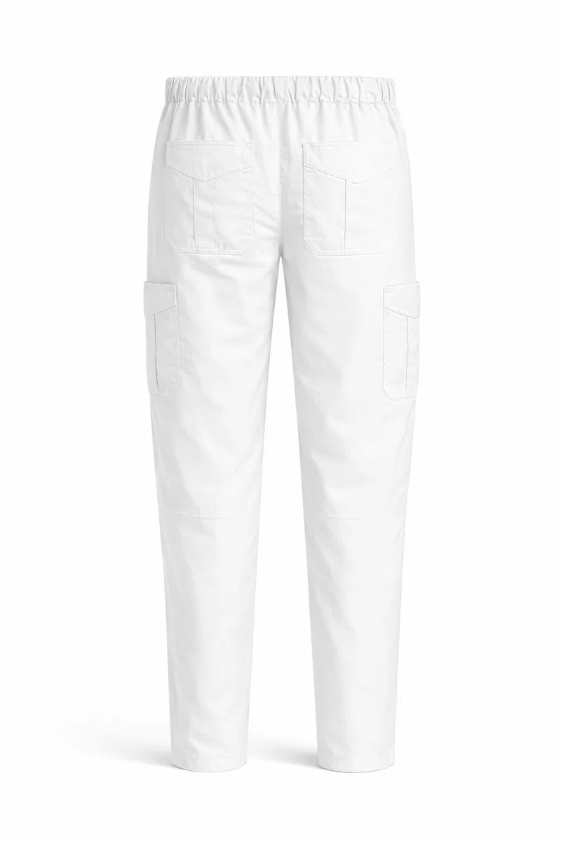 Victory KAIXUAN – PANTALÓN Sanitaria DE Cintura ELÁSTICA con CORDÓN Y MULTIBOLSILLO – Uniforme SEÑORA MÉDICA Enfermera Dentista ESTÉTICA Limpieza HOSTELERÍA – Serie Q8114