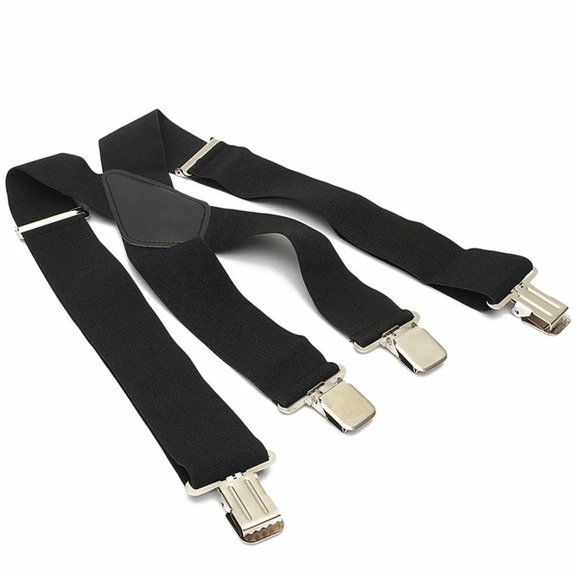 Tirantes anchos elásticos para hombre de los 50MM de las tirantes X forma los apoyos elásticos ajustables del pantalón con los clips del metal