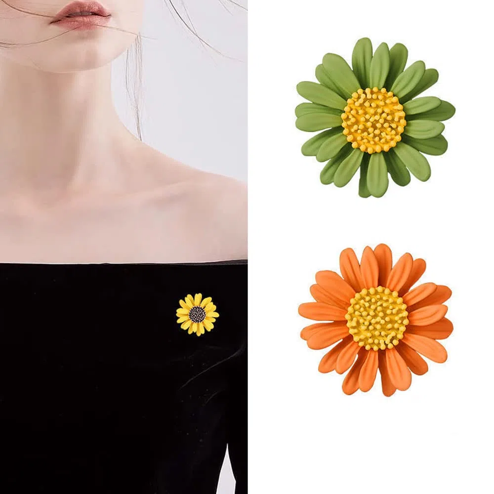 Flor Broche Pin, Alfiler Esmalte, Broche De Aleación, para Joyería De Moda, Accesorios De Vestir, Estilo Elegante Como Regalo para Mujer