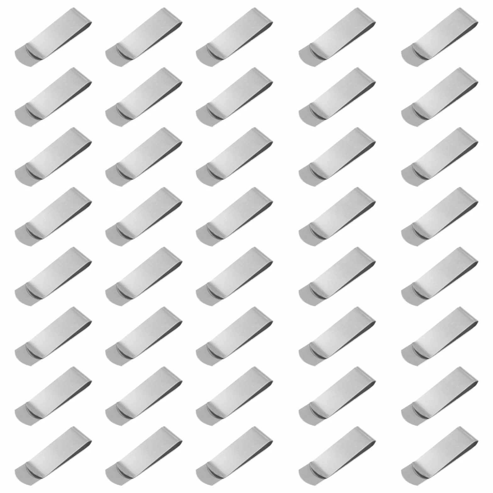 40 Piezas Clip de Dinero de Metal Pinza para Billetes de Acero Inoxidable Pinza de Plata para Billetes Hombre Multifuncional Clip Dinero para Efectivo, Factura, Tarjeta de Visita