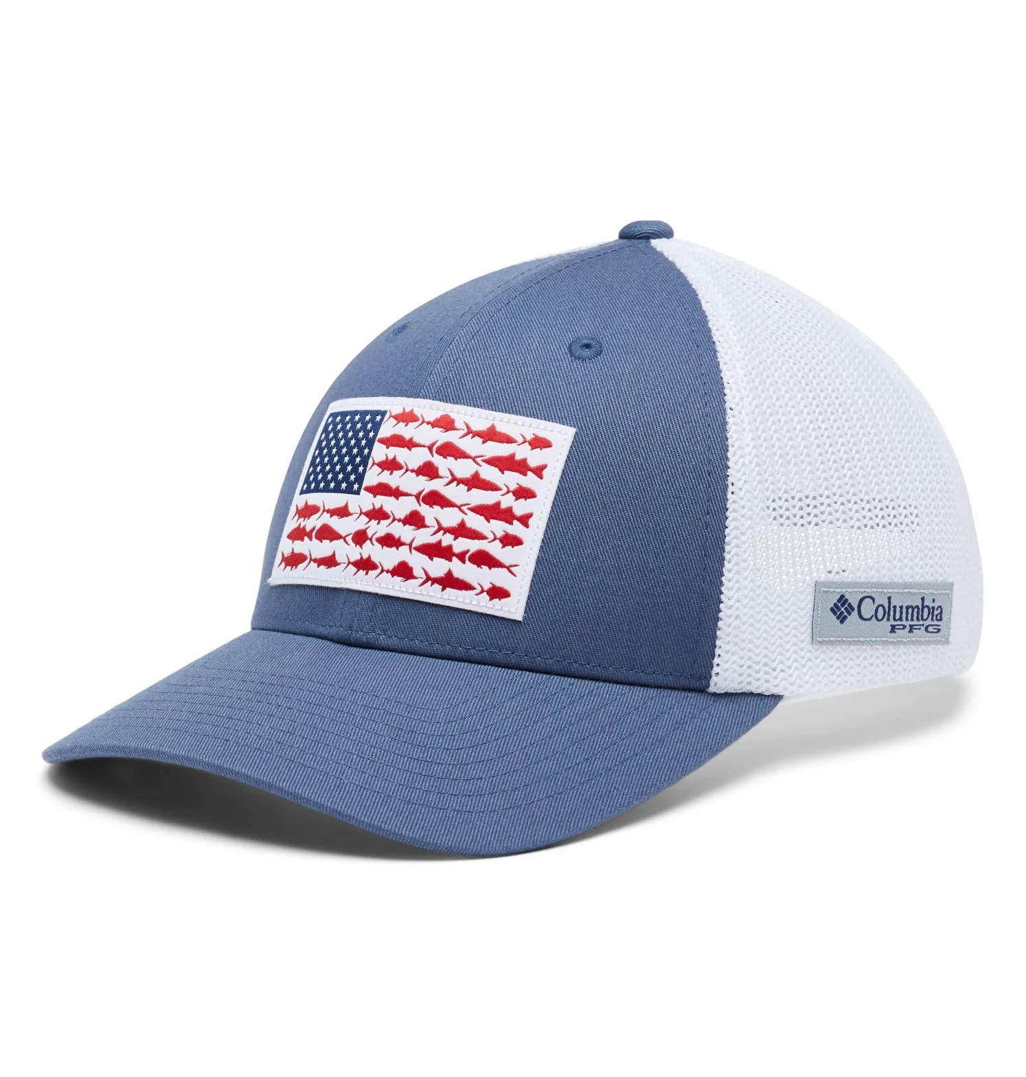 Columbia PFG Fish Flag Mesh Ball Cap, Gorra De Malla para Unisex