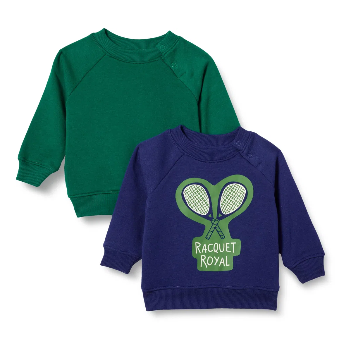 Amazon Essentials Sudadera de Cuello Redondo de Rizo Francés Unisex Bebé y Niños Pequeños, Pack de 2
