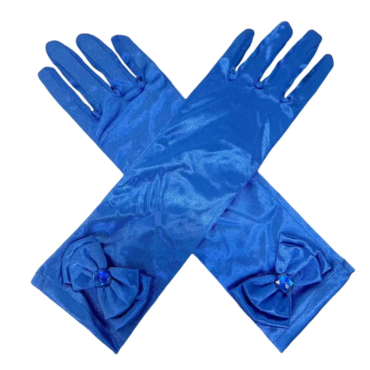 1 guantes de satén para niña, 29 cm, color sólido, largo codo, formal, para fiestas, bodas, máscaras, jazz, baile, cosplay, Halloween, carnaval