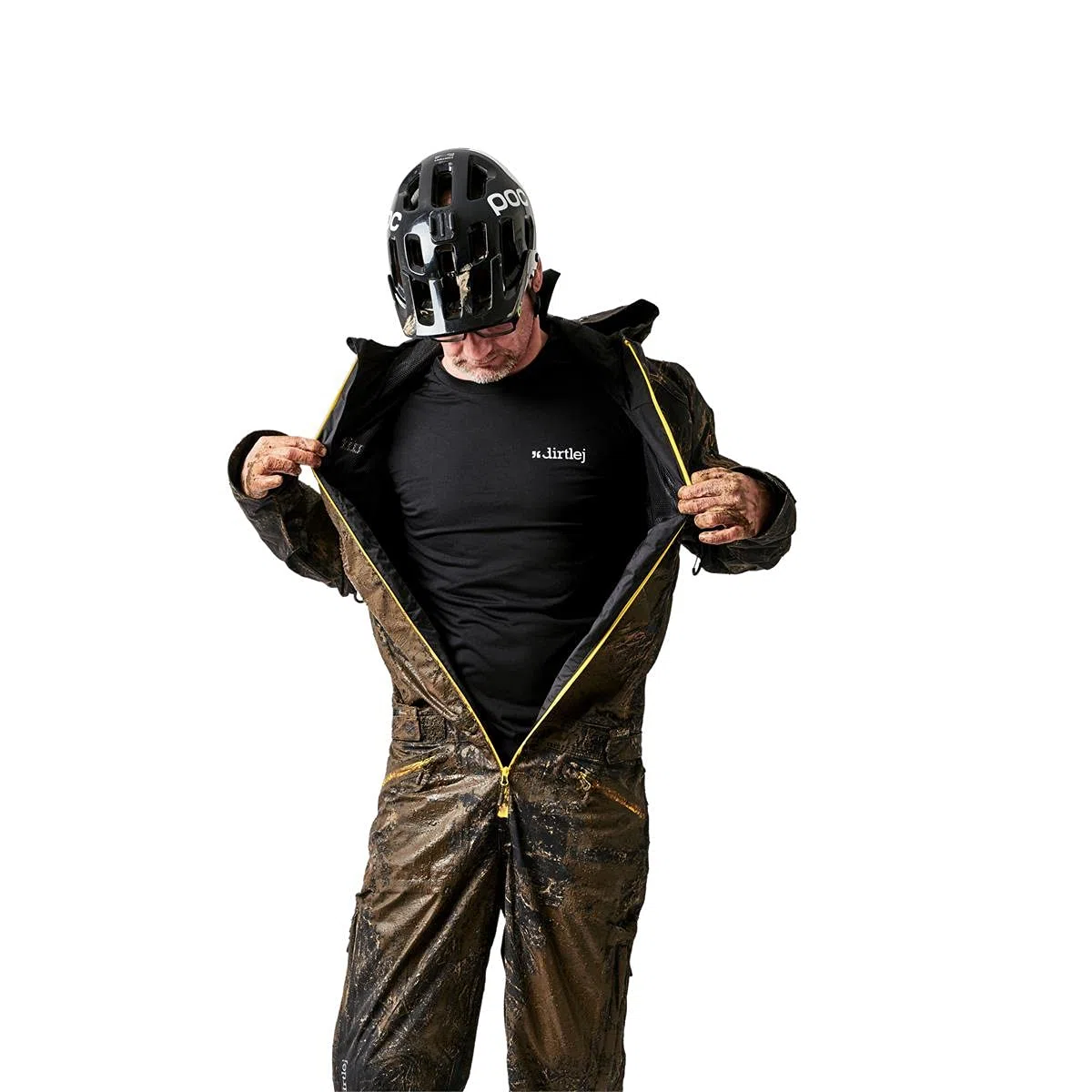 Onesie Dirtsuit Pro negro/amarillo