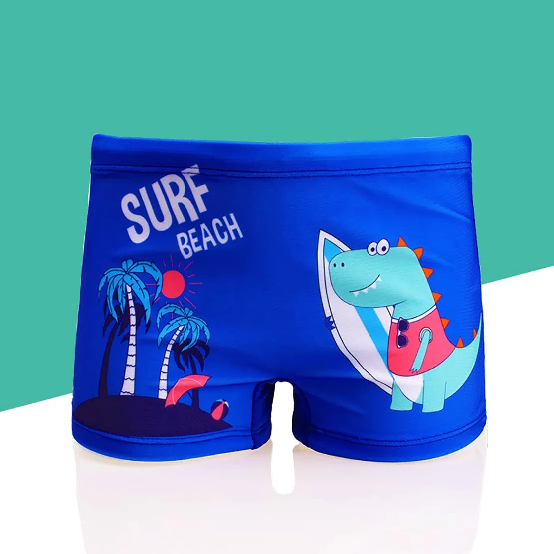 Paquete de 2 Bañadores Cortos niños de 1 a 10 años, Trajes de baño para niños pequeños Lindos Pantalones Cortos de Dinosaurio