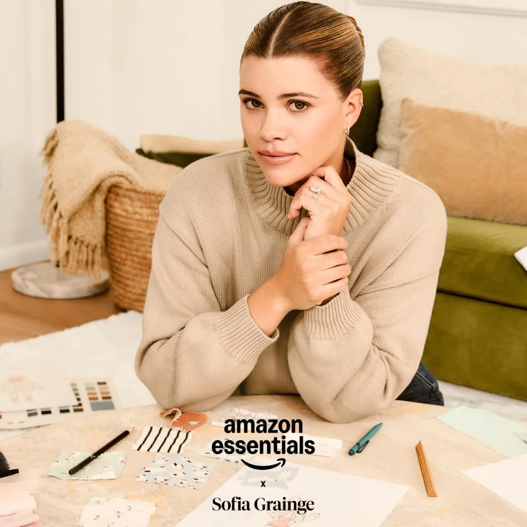 Amazon Essentials x Sofia Grainge Pijama Ceñido de Algodón con Pies Unisex Bebés