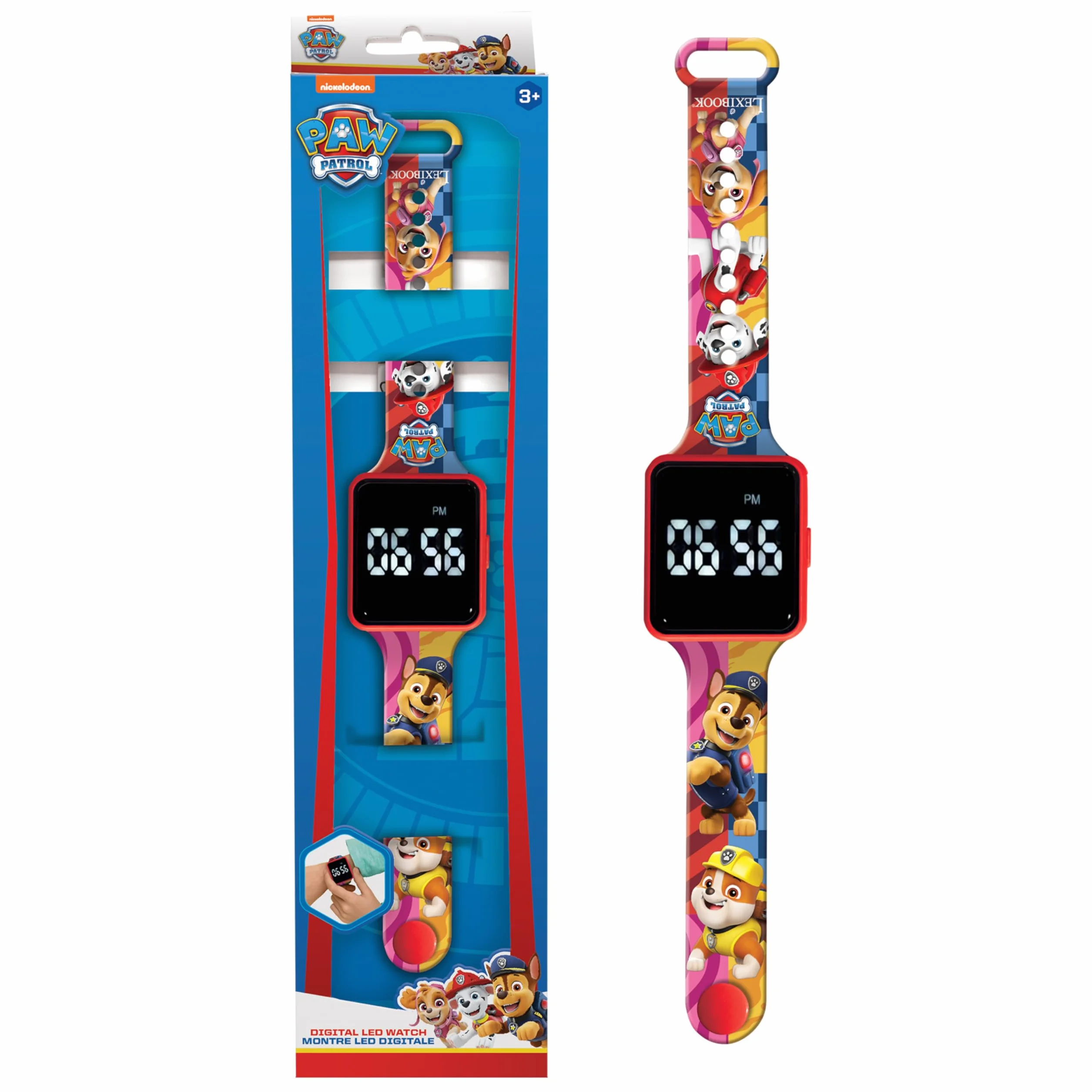 LEXIBOOK, Reloj Digital con visualización de 12/24 Horas, Disponible en Varios Personajes y Colores, DMW060-series