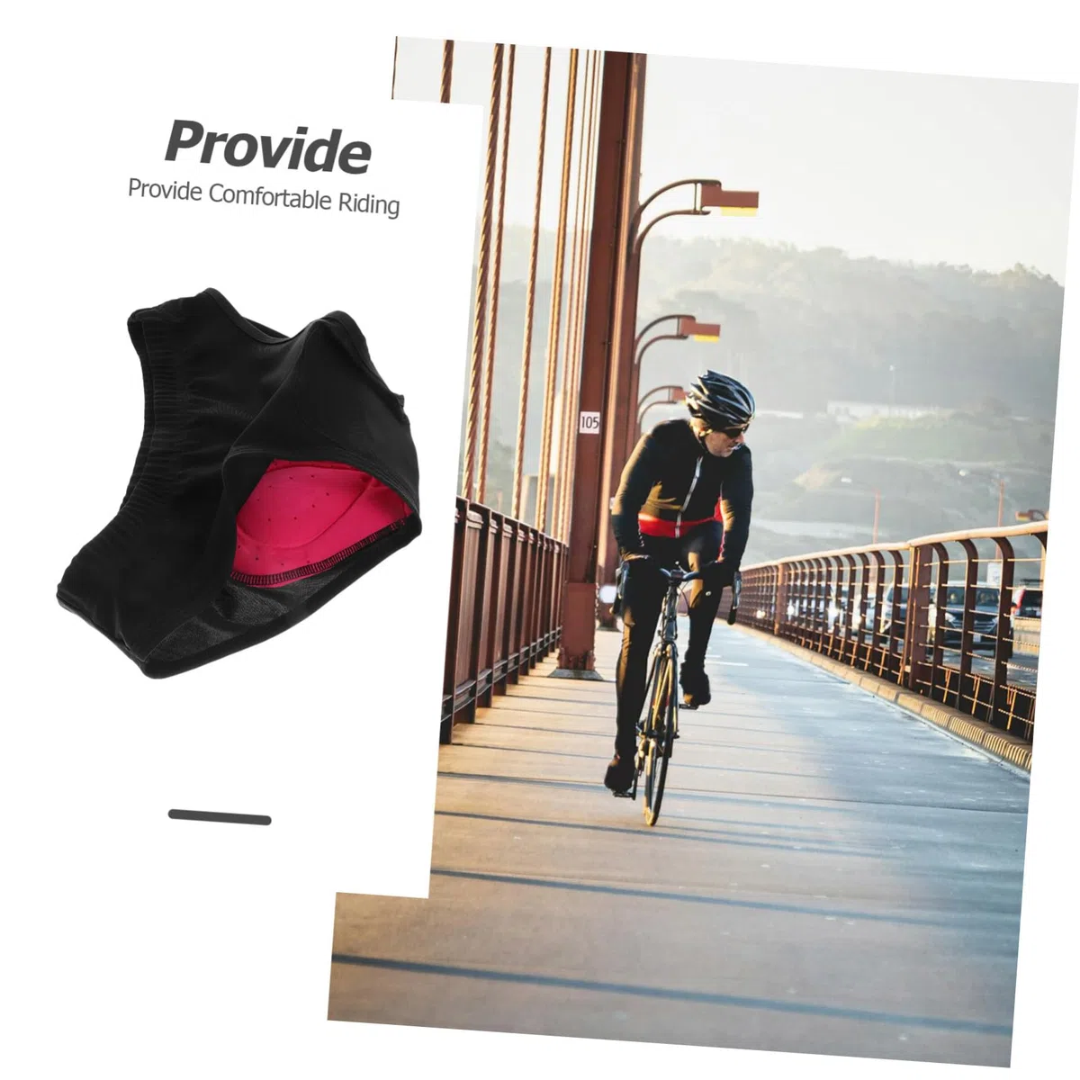 Mikikit Ropa Interior Acolchada para Ciclismo Mujer Fibra Elástica y Diseño Fácil de Limpiar, para Aventuras en Bicicleta de Carretera