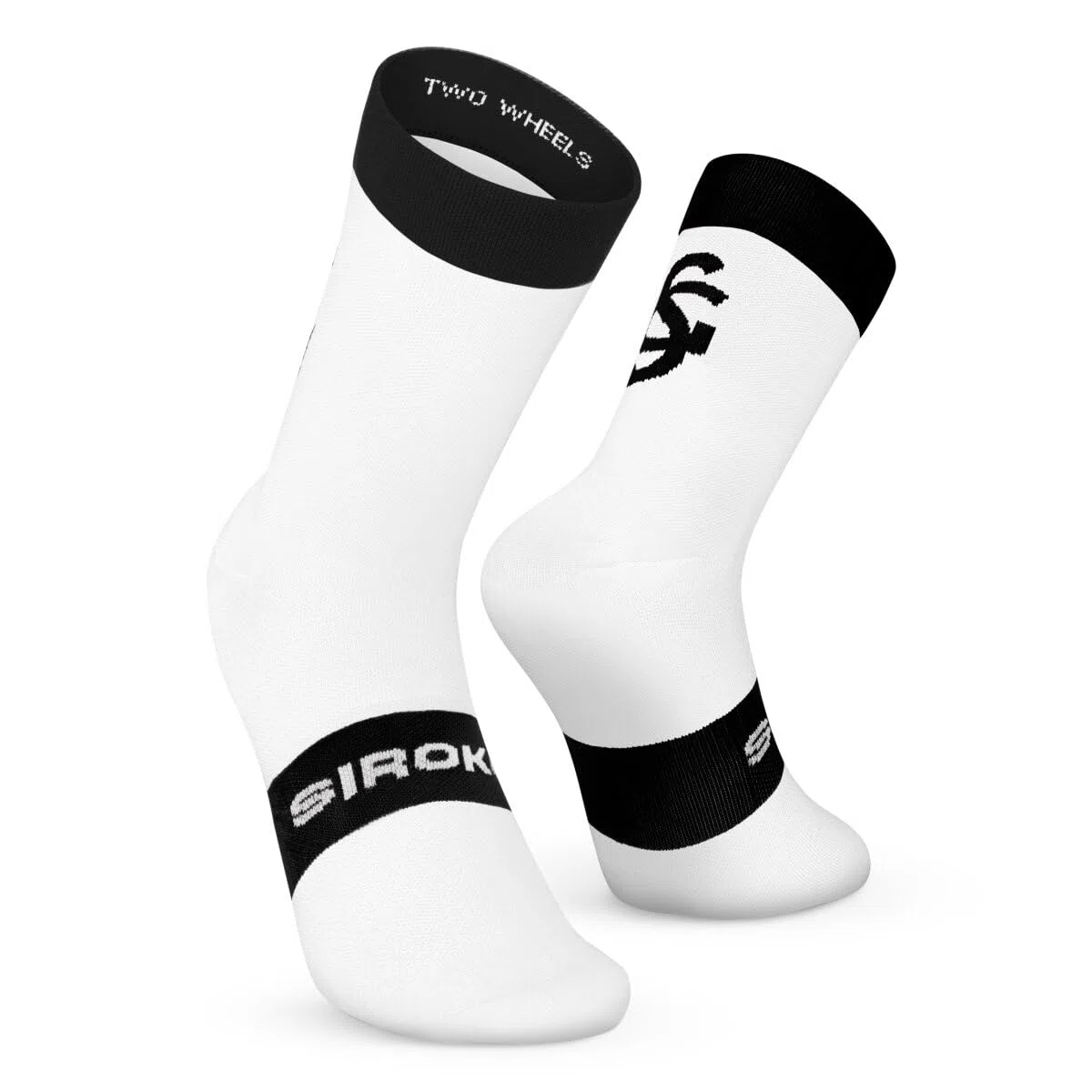 SIROKO Calcetines ciclismo Real Sporting de Gijón x SC S1 Negro Blanco