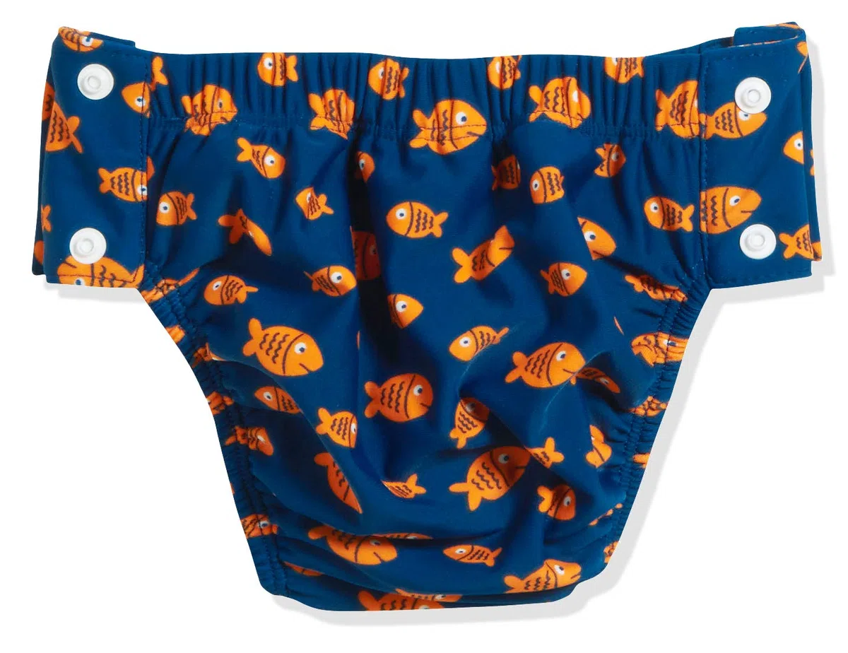 Playshoes Pantalones de Pañales con Protección UV Unisex niños, Cocodrilo para Botones, 62-68