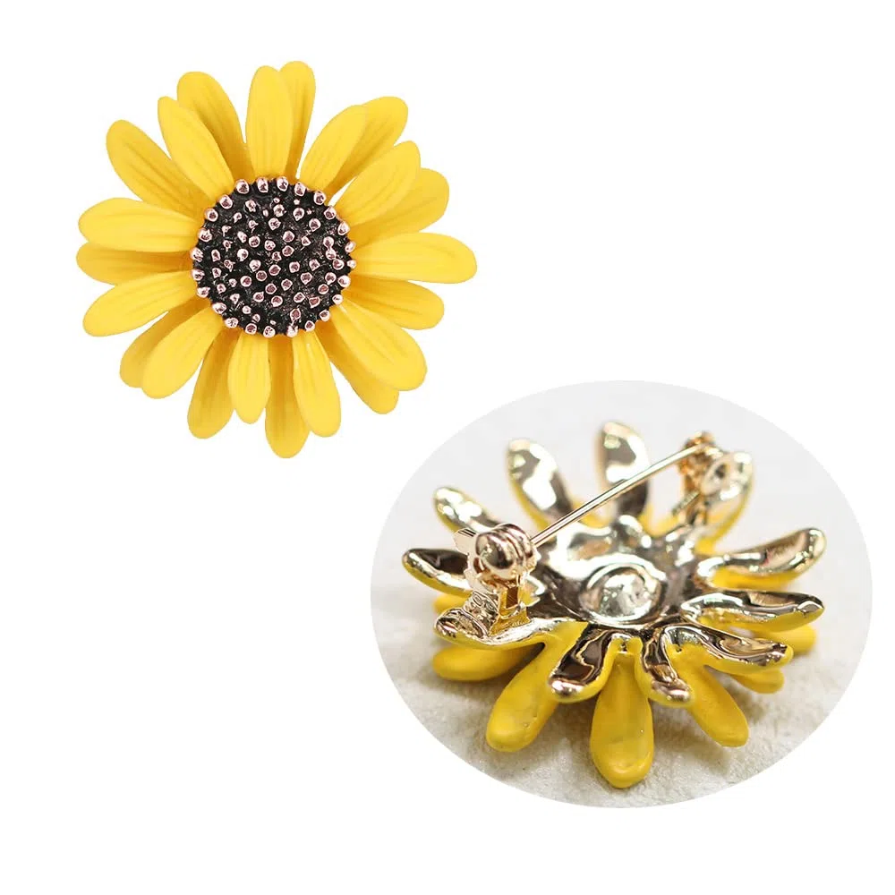 Flor Broche Pin, Alfiler Esmalte, Broche De Aleación, para Joyería De Moda, Accesorios De Vestir, Estilo Elegante Como Regalo para Mujer