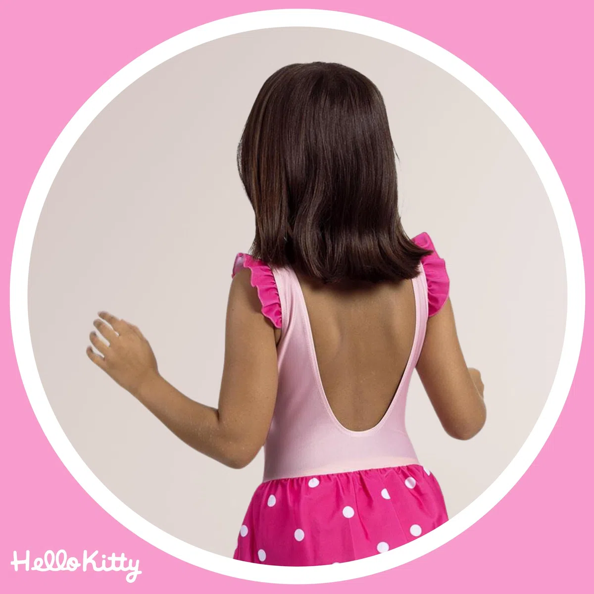 Hello Kitty Kuromi Bañador para Niña, Diseño Hello Kitty y Kuromi Bañador de Una Pieza Natación Infantil, Tallas 3 a 12 Años